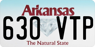 AR license plate 630VTP