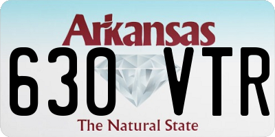 AR license plate 630VTR