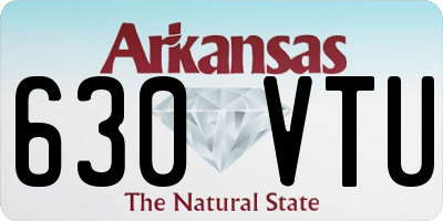 AR license plate 630VTU