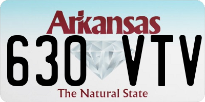 AR license plate 630VTV
