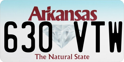 AR license plate 630VTW