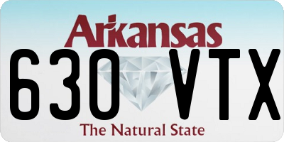AR license plate 630VTX
