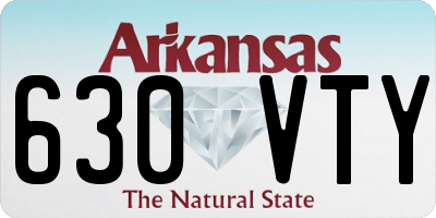 AR license plate 630VTY