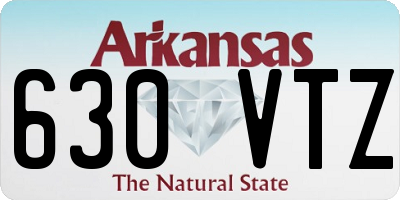 AR license plate 630VTZ