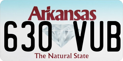 AR license plate 630VUB