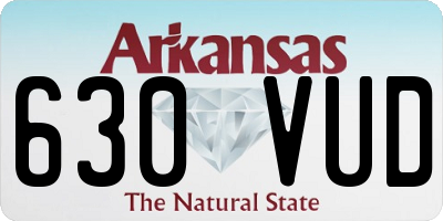 AR license plate 630VUD