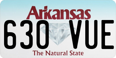 AR license plate 630VUE