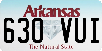 AR license plate 630VUI