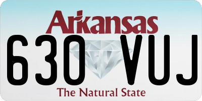 AR license plate 630VUJ