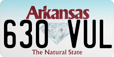 AR license plate 630VUL