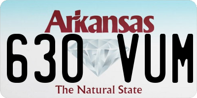 AR license plate 630VUM