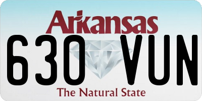 AR license plate 630VUN