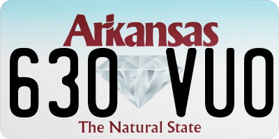 AR license plate 630VUO