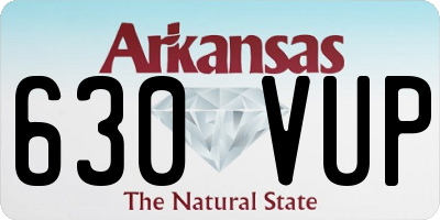 AR license plate 630VUP