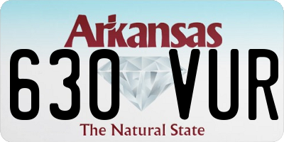 AR license plate 630VUR