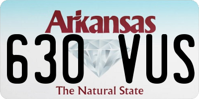 AR license plate 630VUS