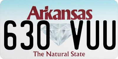 AR license plate 630VUU