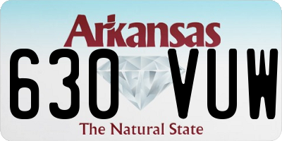 AR license plate 630VUW