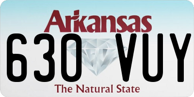 AR license plate 630VUY