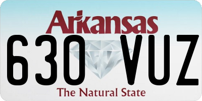 AR license plate 630VUZ