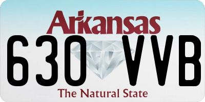 AR license plate 630VVB