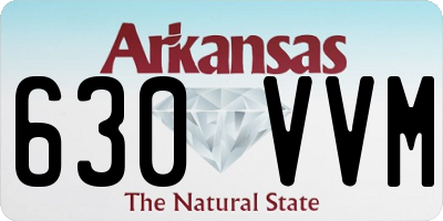 AR license plate 630VVM