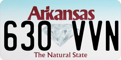 AR license plate 630VVN
