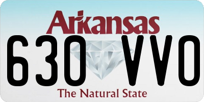 AR license plate 630VVO