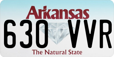 AR license plate 630VVR