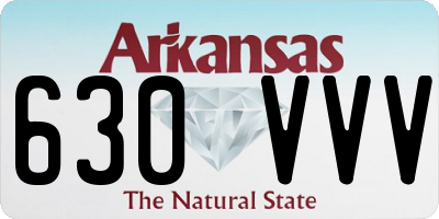 AR license plate 630VVV