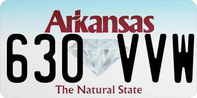 AR license plate 630VVW