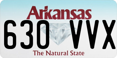 AR license plate 630VVX
