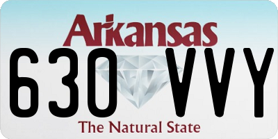 AR license plate 630VVY