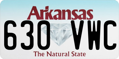 AR license plate 630VWC