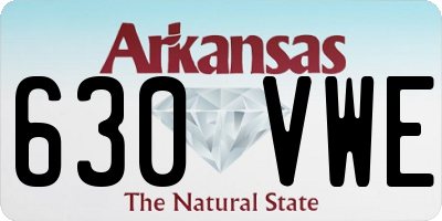 AR license plate 630VWE
