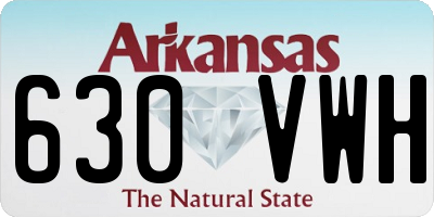 AR license plate 630VWH