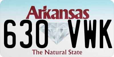 AR license plate 630VWK