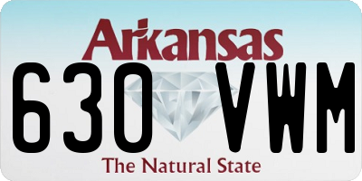 AR license plate 630VWM