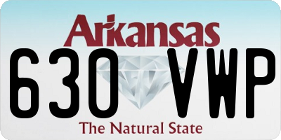 AR license plate 630VWP
