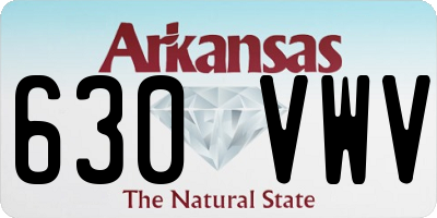 AR license plate 630VWV