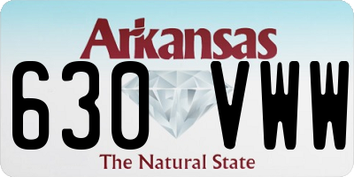 AR license plate 630VWW
