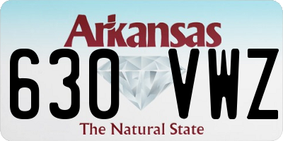 AR license plate 630VWZ