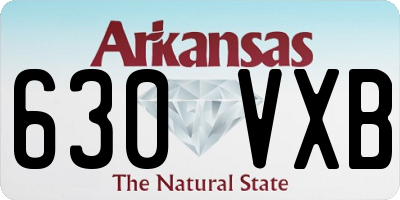AR license plate 630VXB
