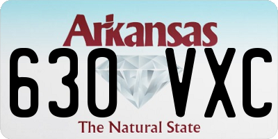 AR license plate 630VXC