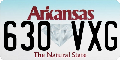 AR license plate 630VXG
