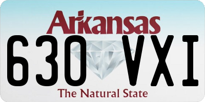 AR license plate 630VXI