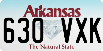 AR license plate 630VXK