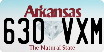 AR license plate 630VXM