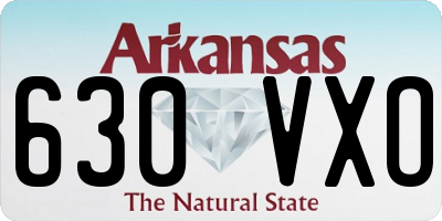AR license plate 630VXO
