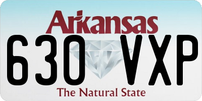 AR license plate 630VXP
